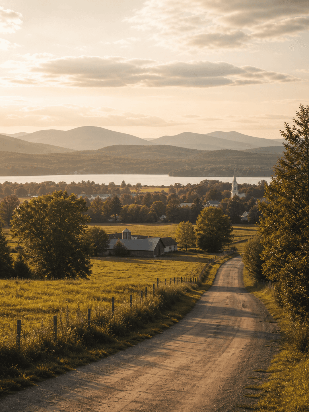 Country road in the Eastern Townships, served by Wander