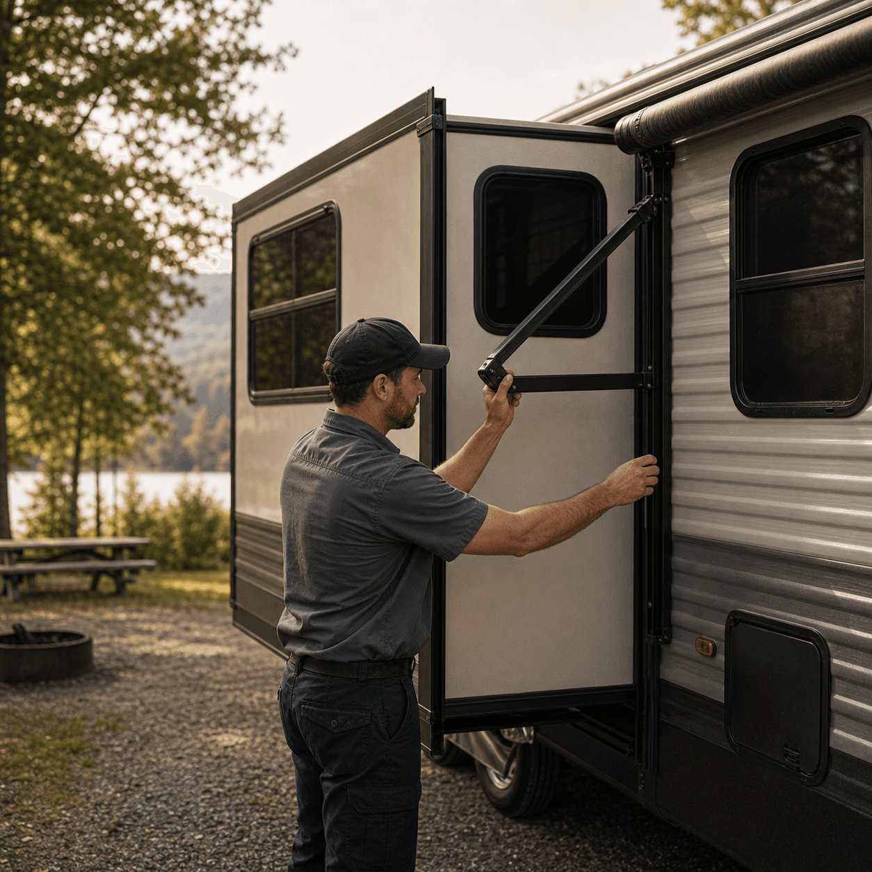 Slide-outs and awnings service for RVs